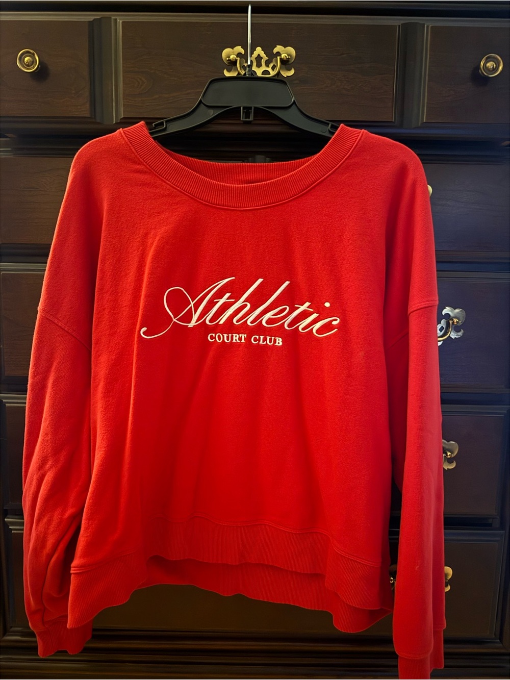 all in motion Red 'Athletic Court Club' Pullover Sweatshirt